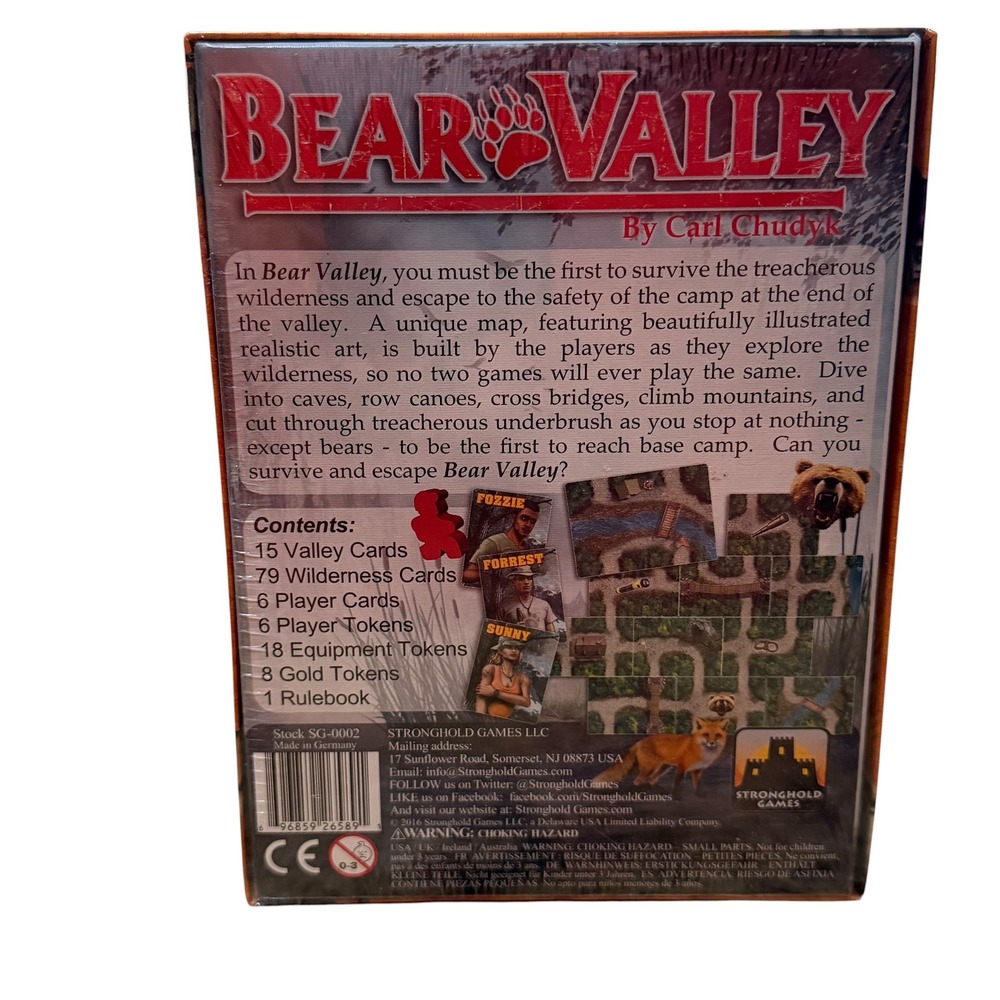 Stronghold Games Bear Valley Card Game Carl Chudyk Pocket Line New Sealed - Picture 2 of 6